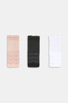 Zivame (Pack of 3) Bra Hook Extenders - Black Skin White — thumbnail 1
